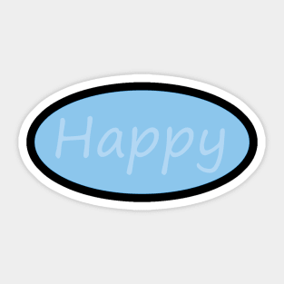 Spread happiness with this simple design Sticker
